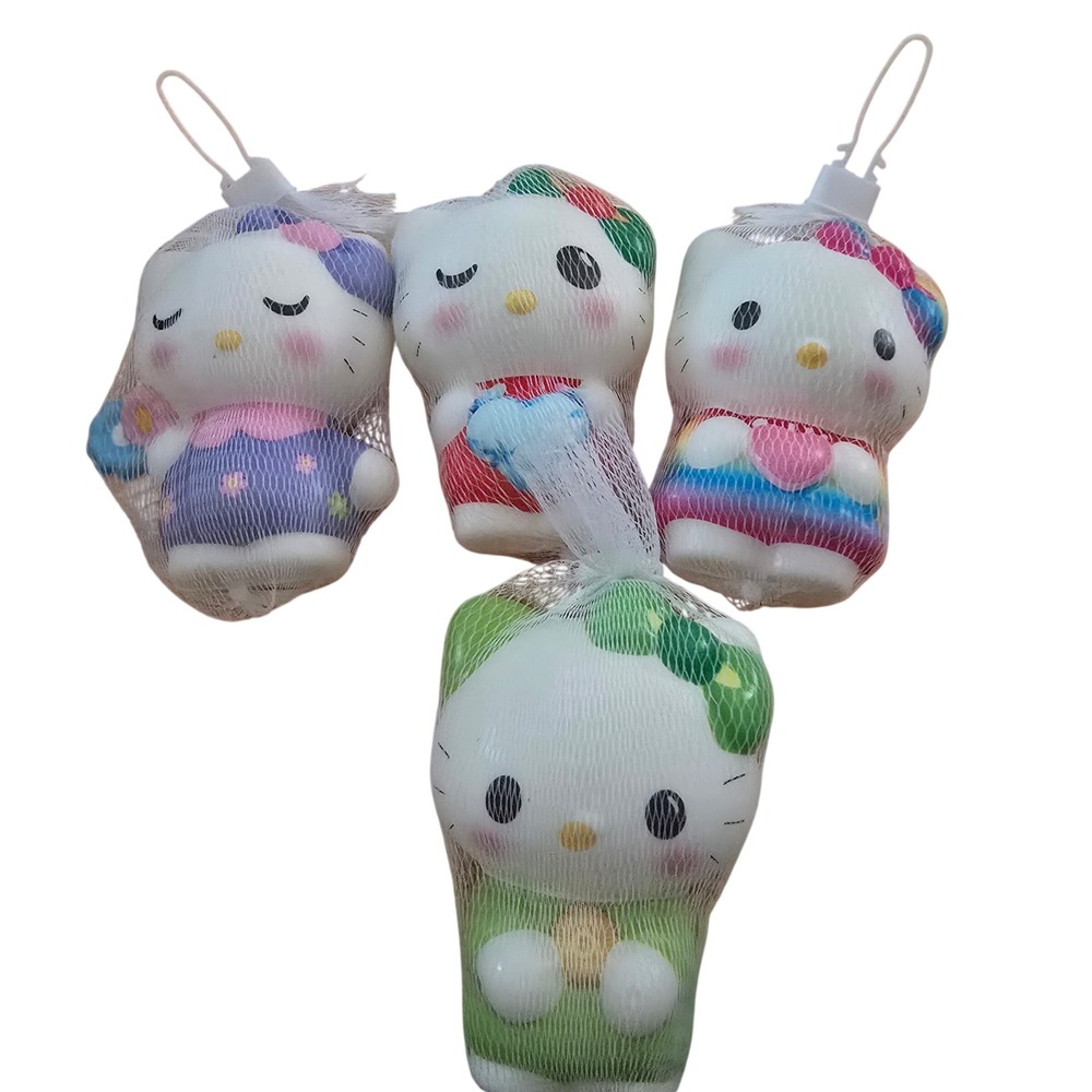 Sanrio Hello Kitty Squishy Toy Set of 4 Slow Rise Foam Figures New